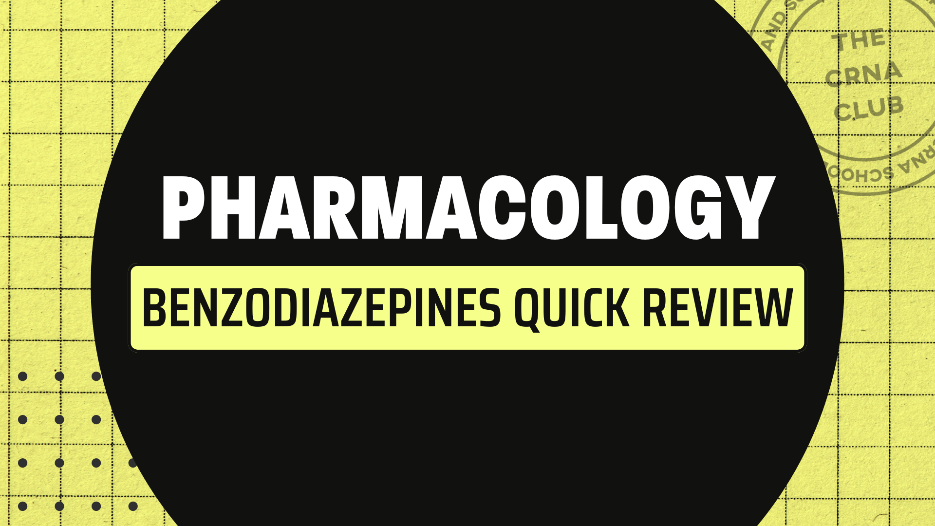 BENZODIAZEPINES QUICK REVIEW