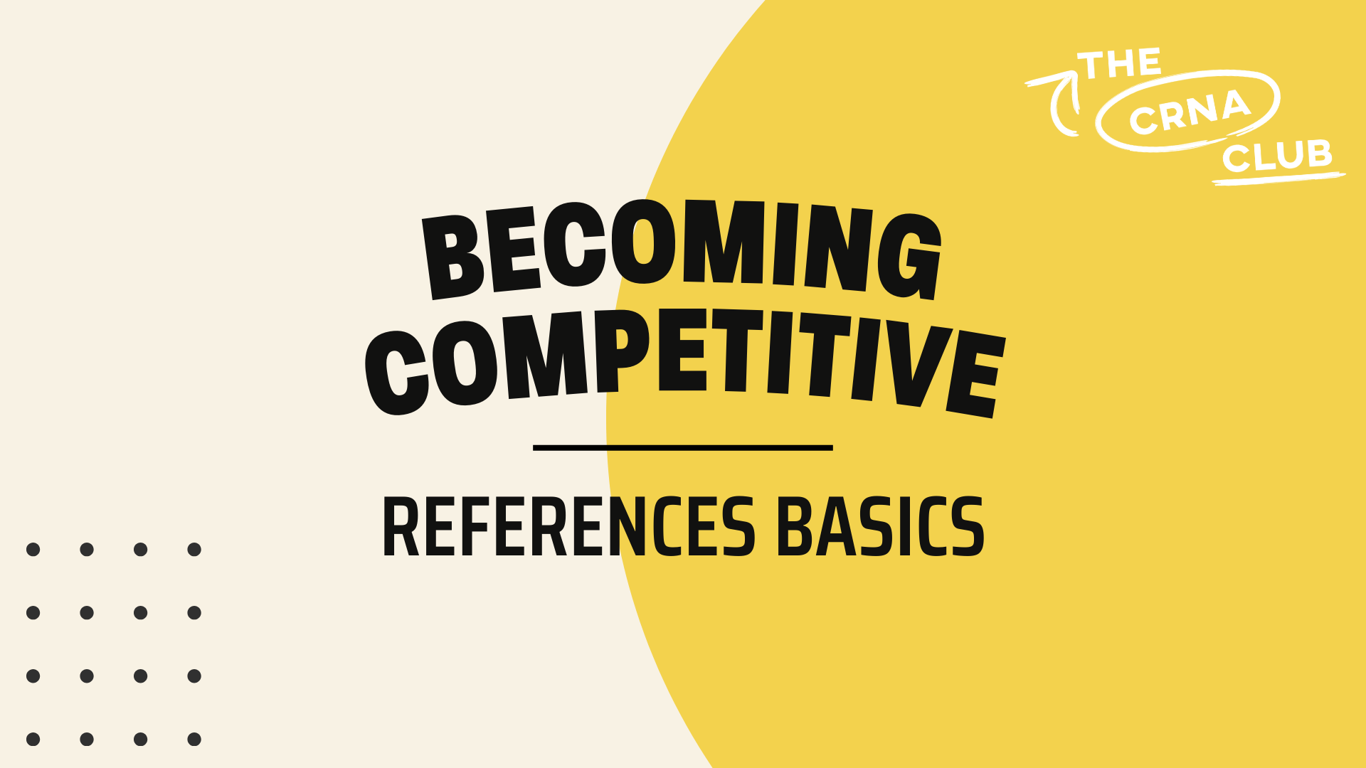 REFERENCES BASICS