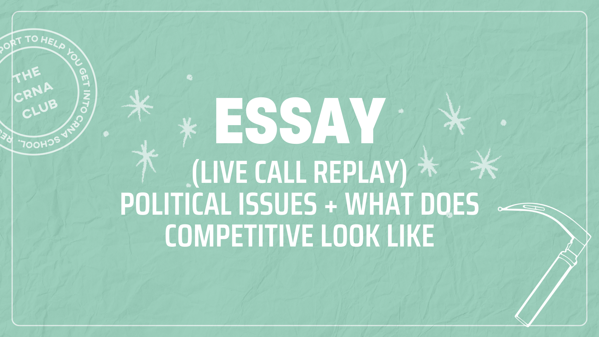 (LIVE CALL REPLAY) POLITICAL ISSUES + WHAT DOES COMPETITIVE LOOK LIKE