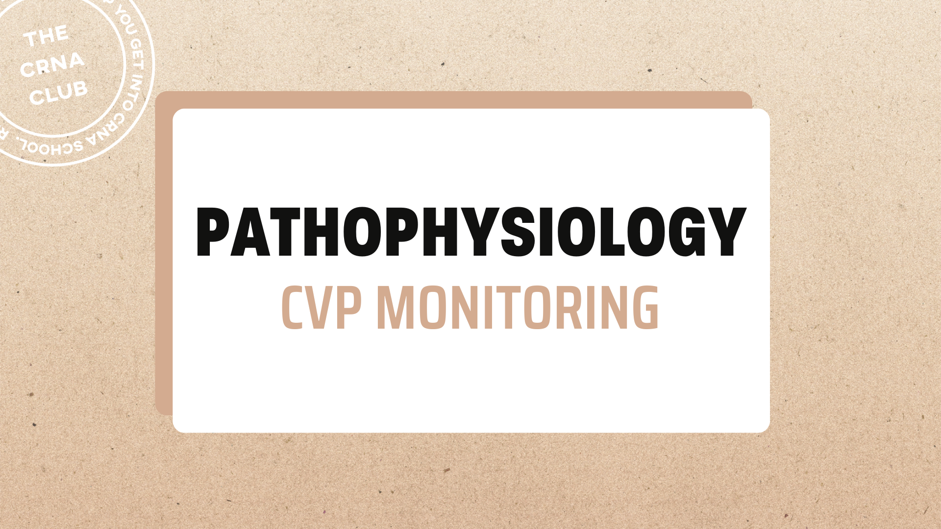 CVP MONITORING