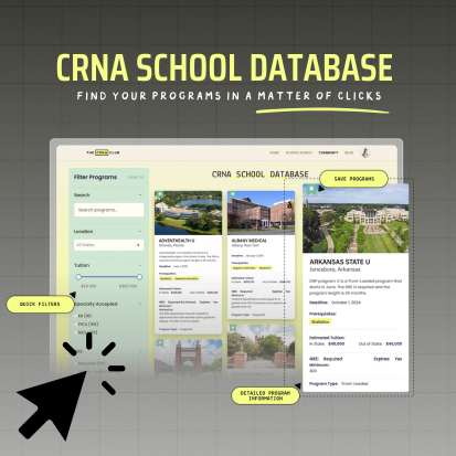 CRNA school database